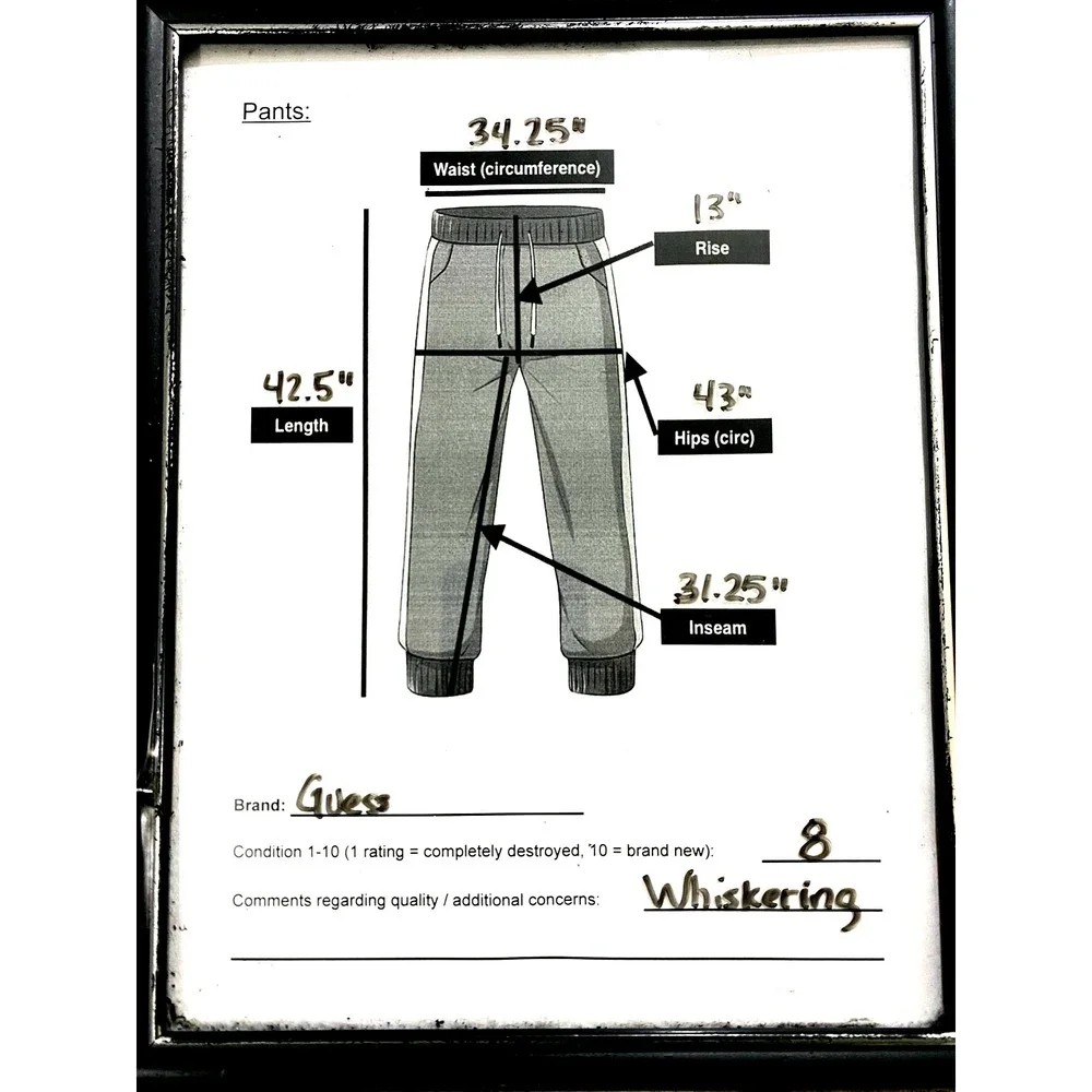 Guess Mens 36 (Fits 34x31) Straight Fit Vtg 90s Y2K Denim Jeans Black‎ Whiskers